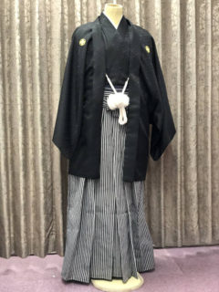 紋付羽織袴・黒