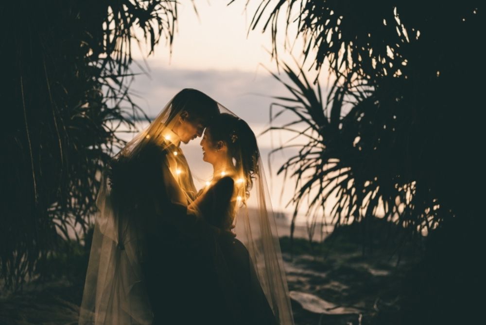 ザネー浜でのシルエットショット